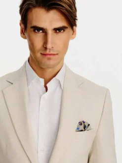 Pako Lorente Marynarka P26SF-3G-023 Beżowy Slim Fit