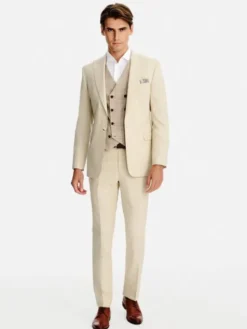 Pako Lorente Marynarka P26SF-3G-037 Beżowy Slim Fit