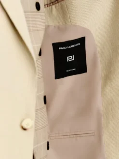 Pako Lorente Marynarka P26SF-3G-037 Beżowy Slim Fit