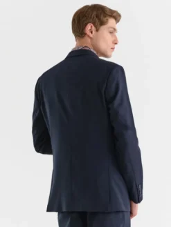 Pako Lorente Marynarka P23SF-3G-012 Granatowy Slim Fit