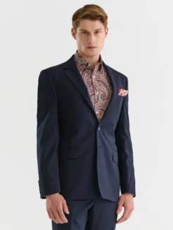Pako Lorente Marynarka P23SF-3G-012 Granatowy Slim Fit