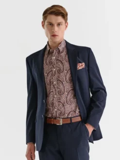 Pako Lorente Marynarka P23SF-3G-012 Granatowy Slim Fit