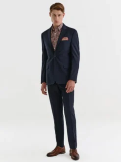 Pako Lorente Marynarka P23SF-3G-012 Granatowy Slim Fit