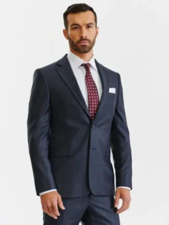 Pako Lorente Marynarka P23SF-3G-002 Granatowy Slim Fit