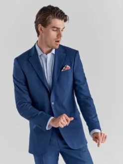Pako Lorente Marynarka P22SF-3G-019 Granatowy Slim Fit