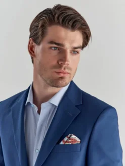Pako Lorente Marynarka P22SF-3G-019 Granatowy Slim Fit