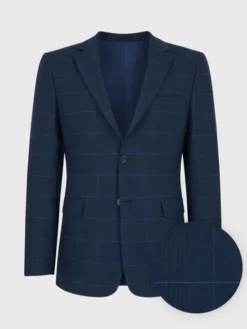 Pako Lorente Marynarka P22SF-3G-014 Granatowy Slim Fit