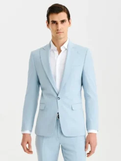 Pako Lorente Marynarka P25SF-3G-027 Niebieski Slim Fit