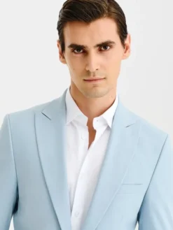 Pako Lorente Marynarka P25SF-3G-027 Niebieski Slim Fit