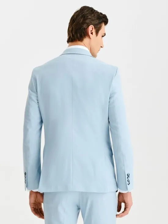 Pako Lorente Marynarka P25SF-3G-027 Niebieski Slim Fit