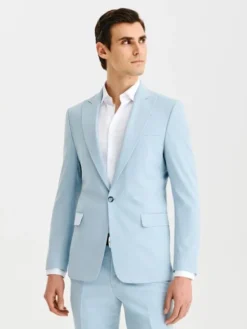 Pako Lorente Marynarka P25SF-3G-027 Niebieski Slim Fit