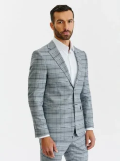 Pako Lorente Marynarka P23SF-3G-032 Szary Slim Fit