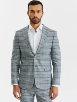 Pako Lorente Marynarka P23SF-3G-032 Szary Slim Fit