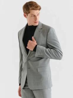 Pako Lorente Marynarka P23SF-3G-011 Szary Slim Fit