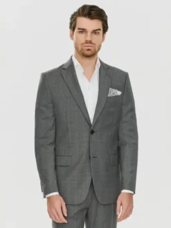 Pako Lorente Marynarka P24SF-3G-007 Szary Super Slim Fit