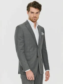 Pako Lorente Marynarka P24SF-3G-007 Szary Super Slim Fit
