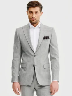 Pako Lorente Marynarka P25SF-3G-025 Szary Slim Fit