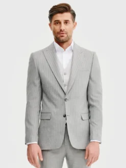 Pako Lorente Marynarka P25SF-3G-025 Szary Slim Fit