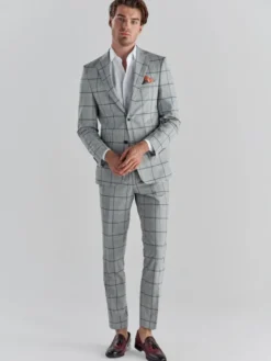 Pako Lorente Marynarka P22SF-3G-010 Szary Slim Fit