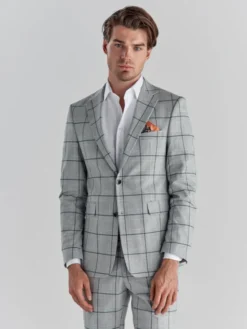 Pako Lorente Marynarka P22SF-3G-010 Szary Slim Fit