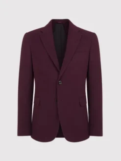Pako Lorente Marynarka P25SF-3X-011 Bordowy Slim Fit