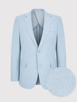 Pako Lorente Marynarka P24SF-3X-020 Błękitny Slim Fit