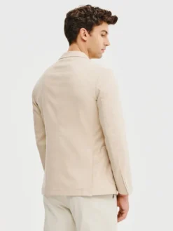 Pako Lorente Marynarka P25SF-3X-001 Beżowy Slim Fit