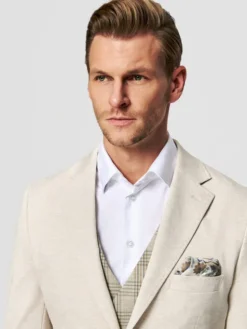 Pako Lorente Marynarka P26SF-3X-006 Beżowy Slim Fit