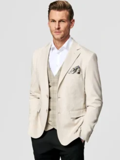 Pako Lorente Marynarka P26SF-3X-006 Beżowy Slim Fit