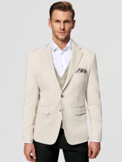 Pako Lorente Marynarka P26SF-3X-006 Beżowy Slim Fit