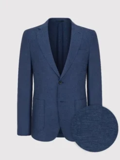 Pako Lorente Marynarka P25SF-3X-005 Granatowy Slim Fit