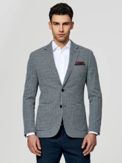 Pako Lorente Marynarka P26SF-3X-018 Granatowy Slim Fit