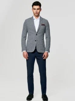 Pako Lorente Marynarka P26SF-3X-018 Granatowy Slim Fit