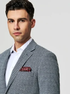 Pako Lorente Marynarka P26SF-3X-018 Granatowy Slim Fit
