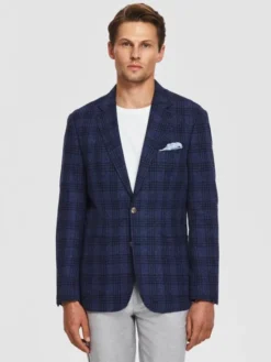Pako Lorente Marynarka P26SF-3X-022 Granatowy Slim Fit