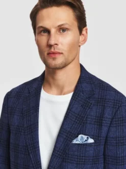 Pako Lorente Marynarka P26SF-3X-022 Granatowy Slim Fit