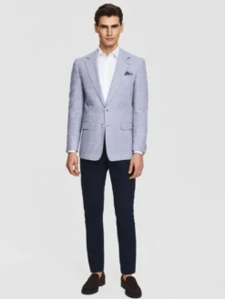 Pako Lorente Marynarka P26SF-3X-023 Niebieski Slim Fit