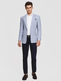 Pako Lorente Marynarka P26SF-3X-023 Niebieski Slim Fit