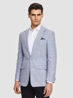 Pako Lorente Marynarka P26SF-3X-023 Niebieski Slim Fit