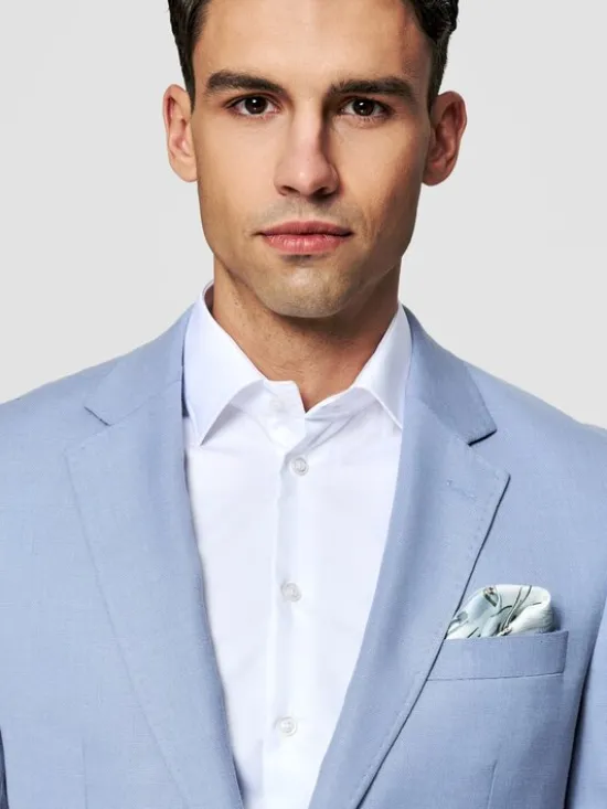 Pako Lorente Marynarka P26SF-3X-010 Niebieski Slim Fit