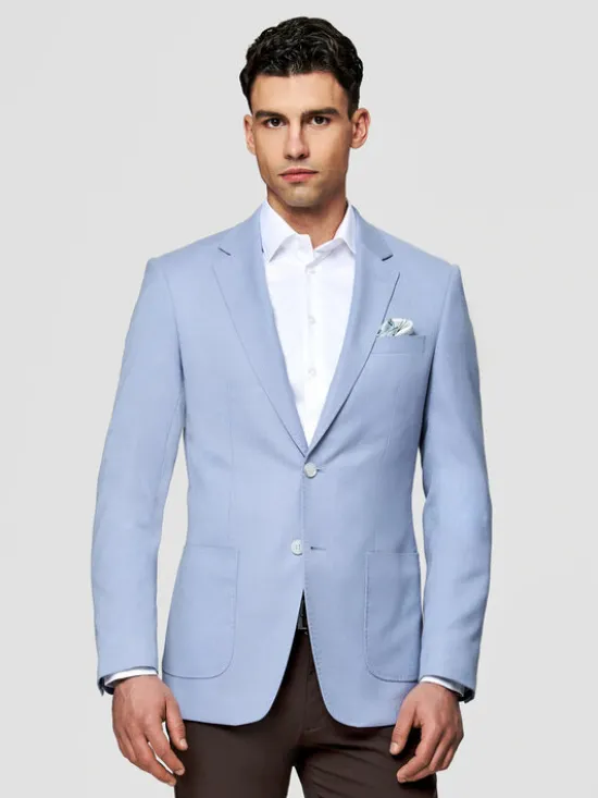 Pako Lorente Marynarka P26SF-3X-010 Niebieski Slim Fit