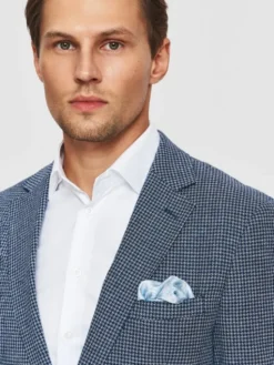 Pako Lorente Marynarka P26SF-3X-027 Niebieski Slim Fit