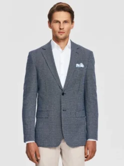 Pako Lorente Marynarka P26SF-3X-027 Niebieski Slim Fit