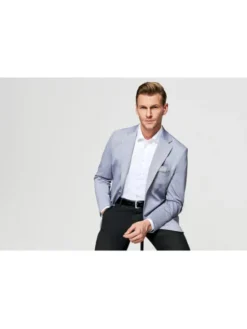 Pako Lorente Marynarka P26SF-3X-016 Niebieski Slim Fit