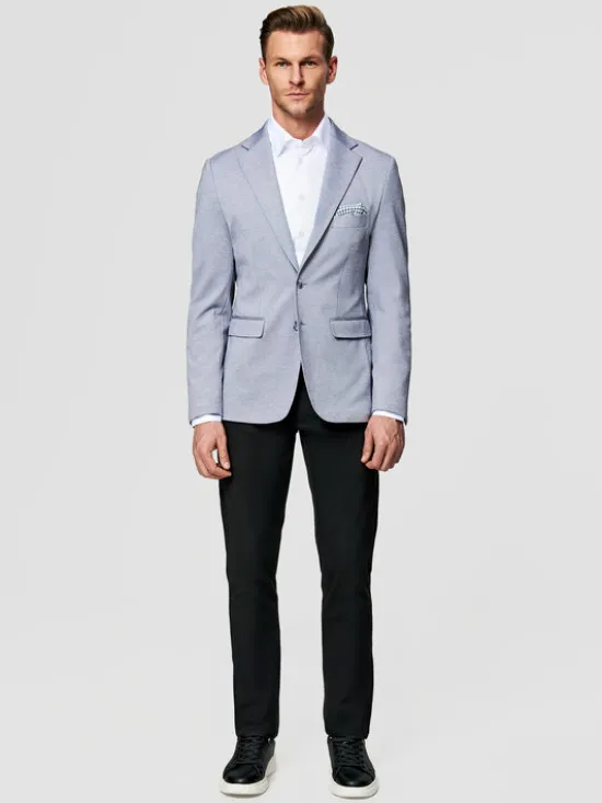 Pako Lorente Marynarka P26SF-3X-016 Niebieski Slim Fit