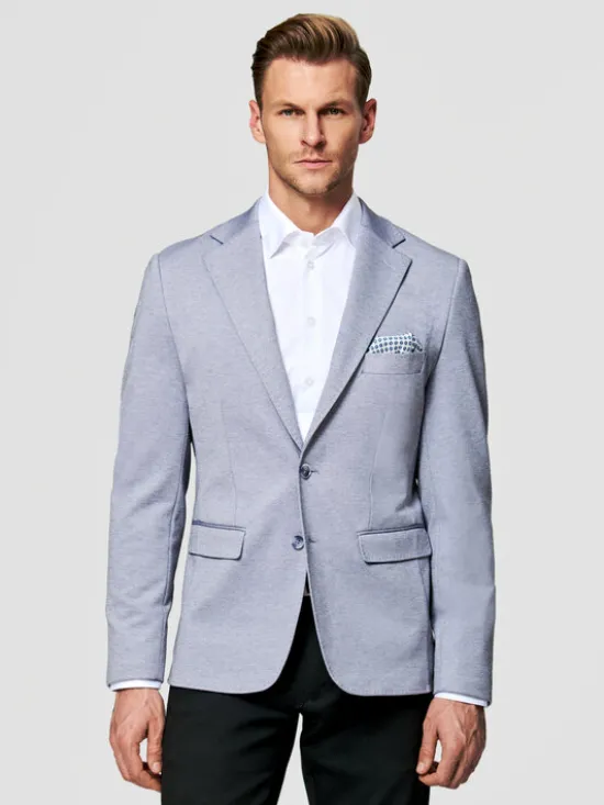 Pako Lorente Marynarka P26SF-3X-016 Niebieski Slim Fit