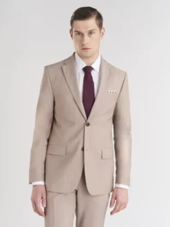 Pako Lorente Marynarka P24SP-3G-010 Beżowy Slim Fit