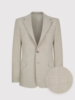 Pako Lorente Marynarka P25SP-3G-039 Beżowy Slim Fit