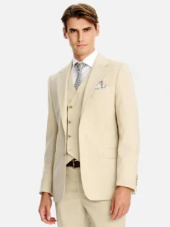 Pako Lorente Marynarka P26SP-3G-022 Beżowy Slim Fit