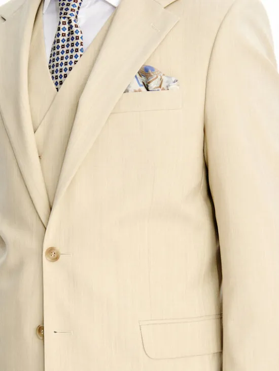 Pako Lorente Marynarka P26SP-3G-022 Beżowy Slim Fit